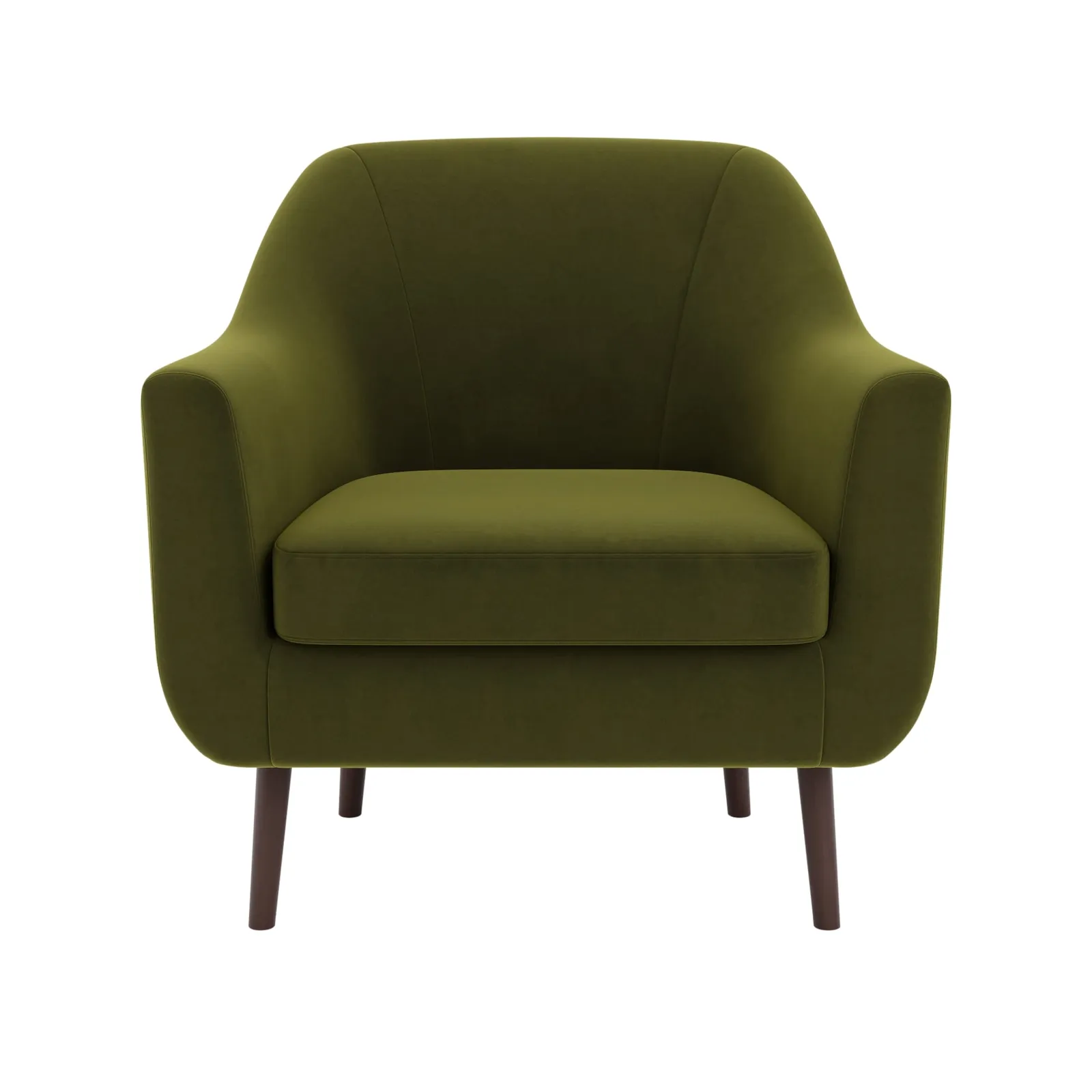 Eddie Velvet Tub Chair Green