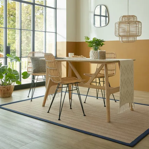 Herringbone Jute Border Rug 1