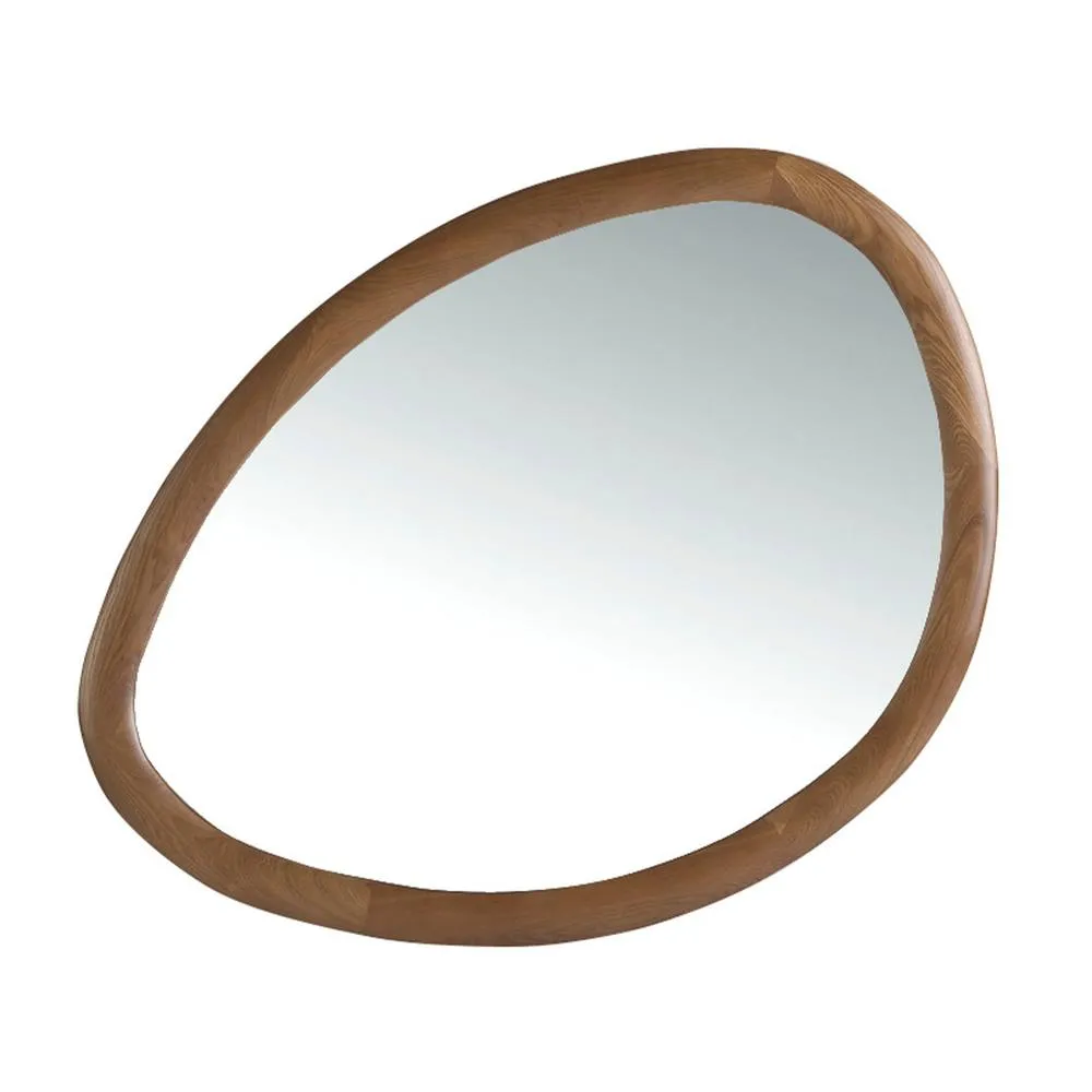 Angel Cerda Walnut Decor Wall Mirror, 95x75x3 cm 2