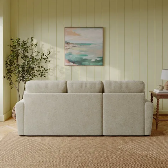 Milton Soft Chenille Corner Chaise Sofa 2