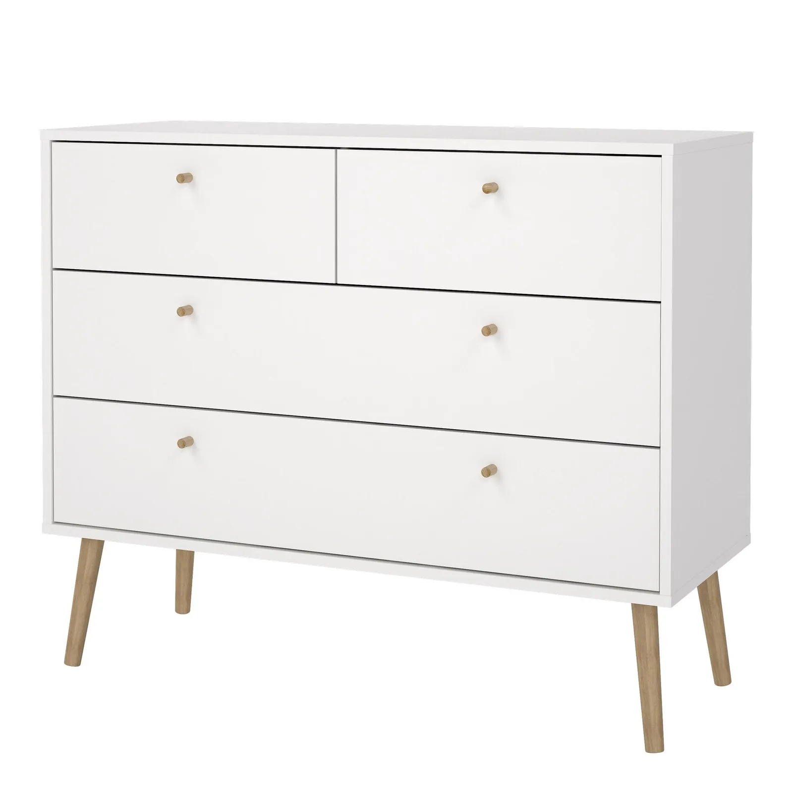 Furniture To Go Cumbria Chest 2 + 2 Drawers in White 4