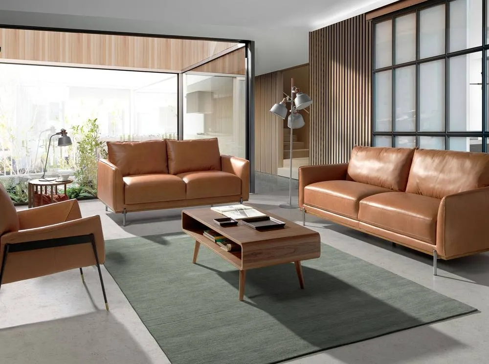 Angel Cerda Walnut Rectangular Coffee Table 120x60x43 cm 4
