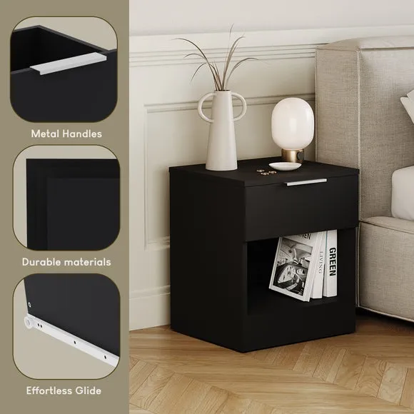 Hayes 1 Drawer Bedside Table 3
