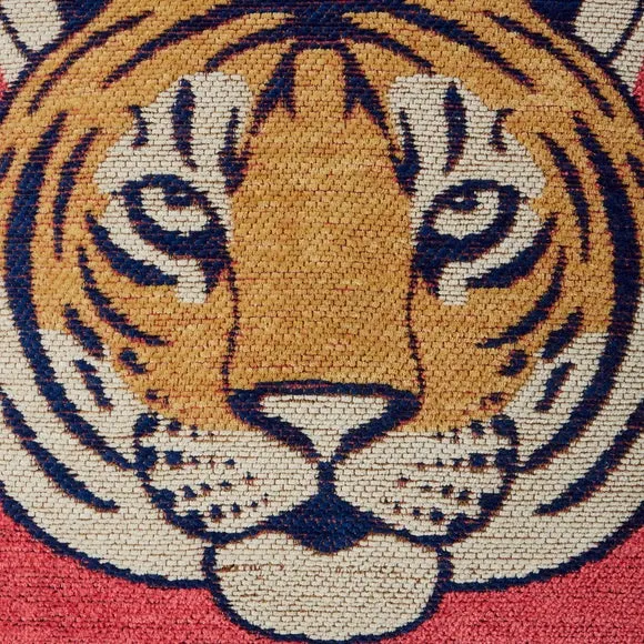 Woven Chenille Tiger Cushion 2
