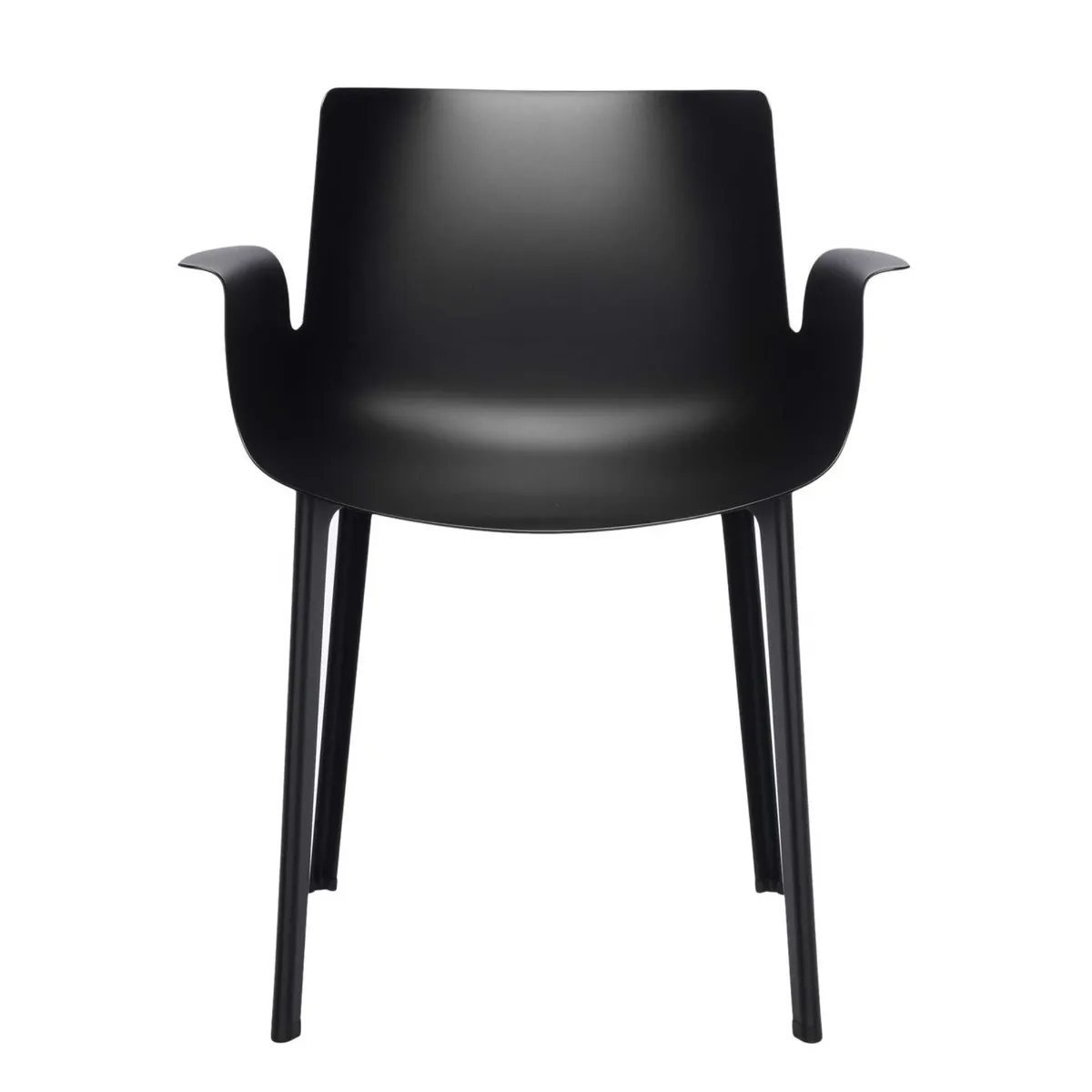 Kartell Piuma Dining Chair, Black Plastic | Barker & Stonehouse 3