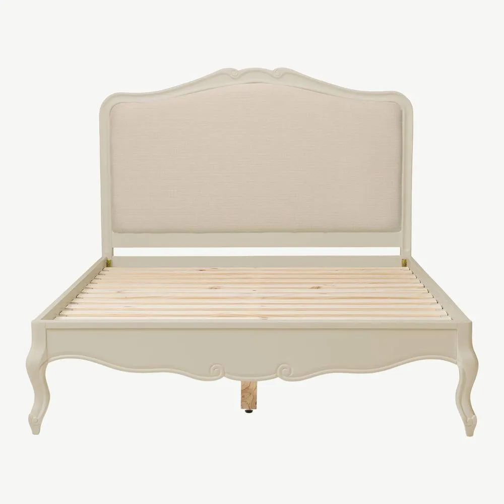 Statement Furniture Juliette French Style 6ft Super King Bed with Upholstered Headboard in Ivory 3
