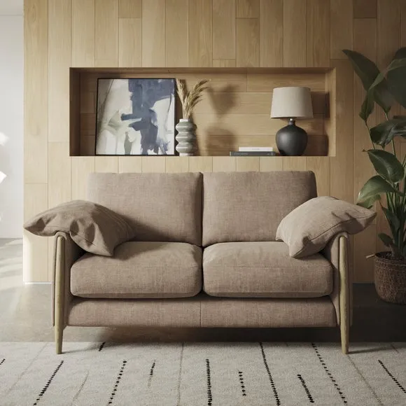 Hector Tonal Plush Chenille 2 Seater Sofa 1