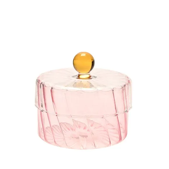 Hestia Handmade Coloured Glass Trinket Box 1