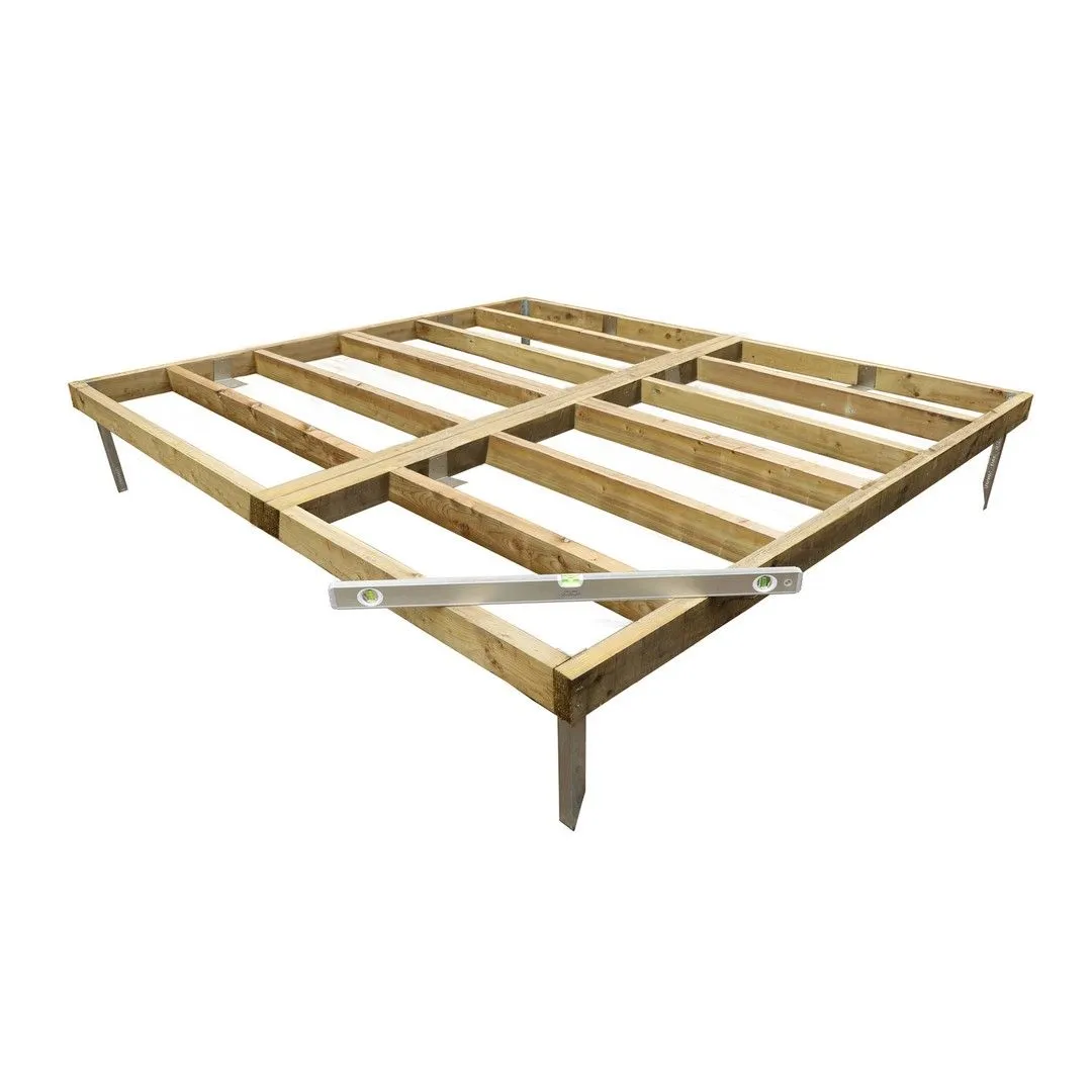 Mercia 12 x 8 Feet Pressure Treated Wooden Shed Base - L235 x W350.6 x H7 cm in Brown