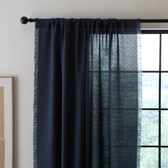 Bondi Raw Edge Slot Top Voile Panel 1