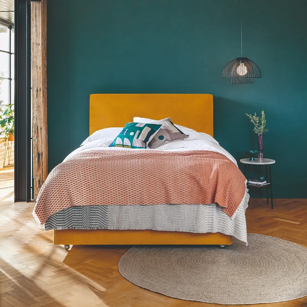 Heal's Newman Headboard Double Smart Cotton Linen Celestial 4