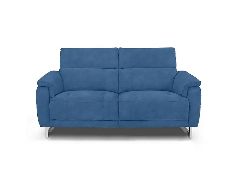 Moet 2 Seater Fabric Power Recliner Sofa with Telescopic Headrests - Dexter Wave