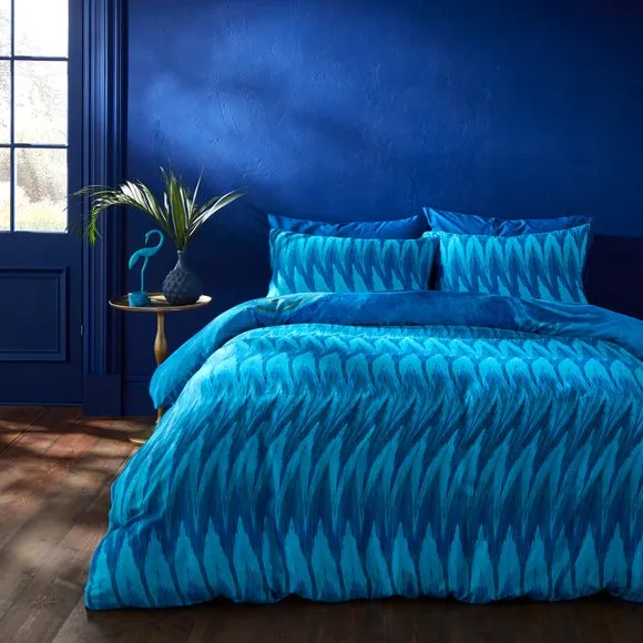 Matthew Williamson Midnight Palms 100% Cotton Reversible Duvet Cover & Pillowcase Set 3