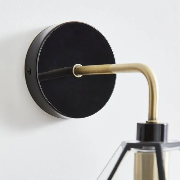 Industrial Painted Glass Wall Light 4