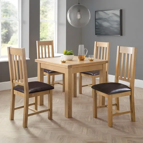 Astoria Set of 2 Dining Chairs, Faux Leather 6