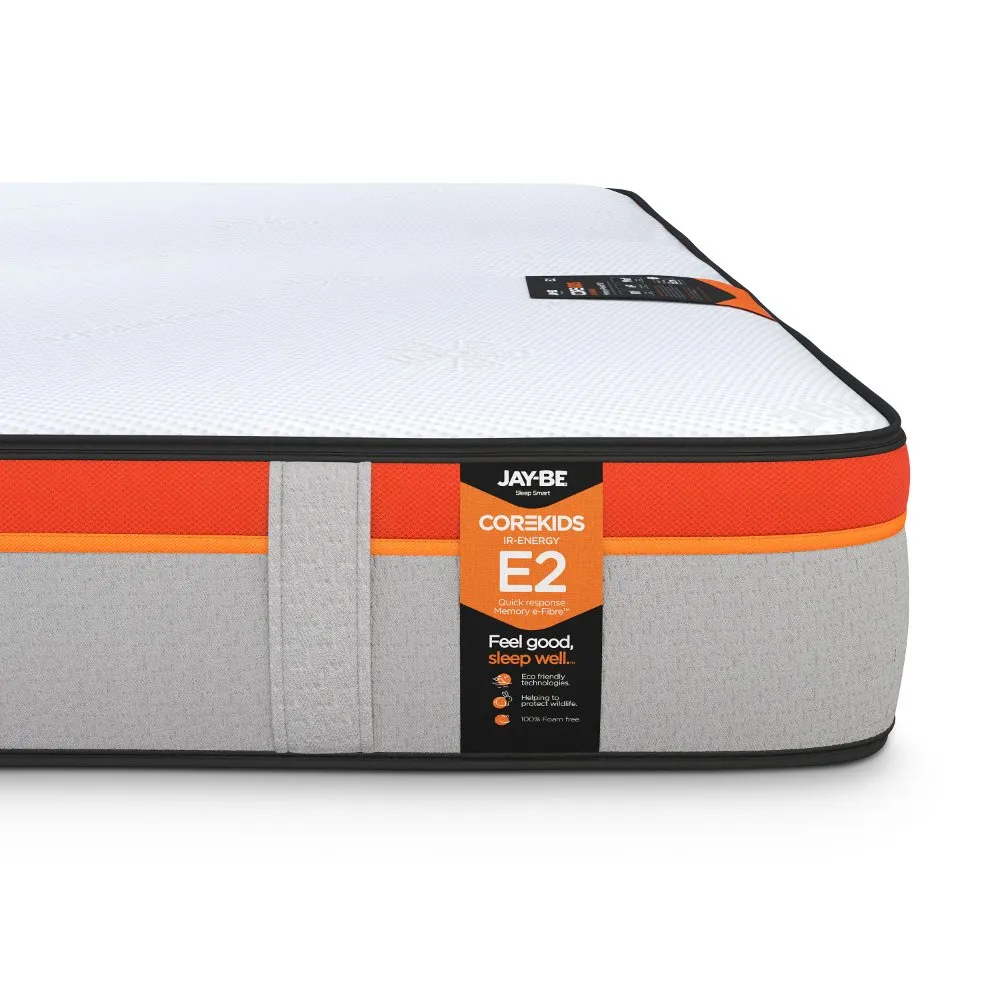 Jay-Be CoreKids E2 IR-Energy 750 Memory Pocket Spring Mattress - 3ft Single (90 x 190 cm)