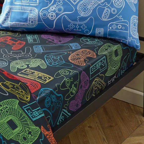 Catherine Lansfield Power Up Gamer Duvet Cover & Pillowcase Set