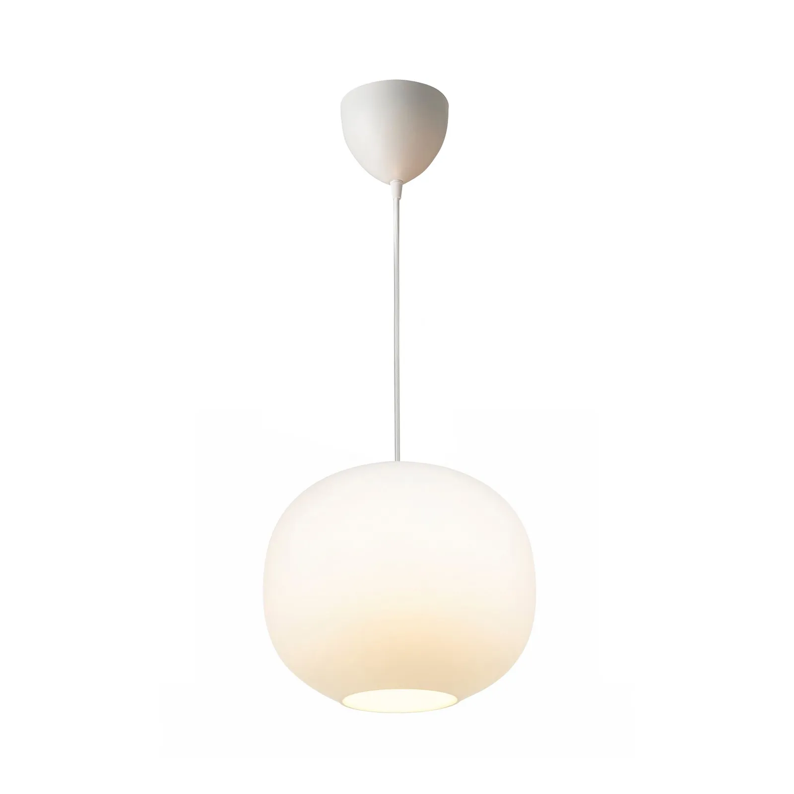 Nordlux Premium Indoor Pendant Light White Glass E27 Hand Blown Glass - Mains Powered, IP20