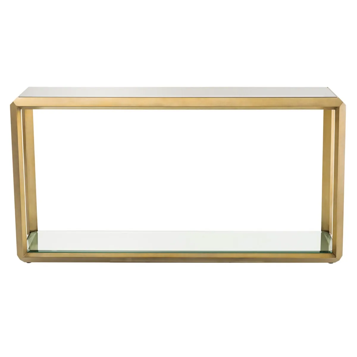 Eichholtz Callum Console Table Brushed Brass Finish, Gold Glass | Barker & Stonehouse 2