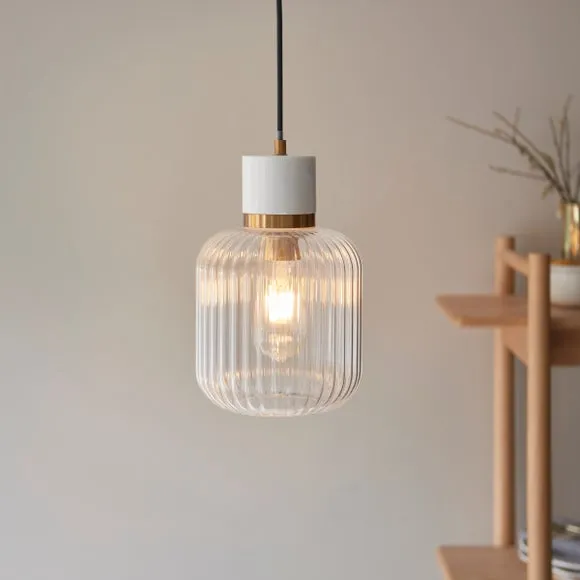 Vogue Tamara Ribbed Adjustable Pendant Light