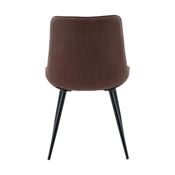 Set of 2 Zion Dining Chairs, Faux Suede 6