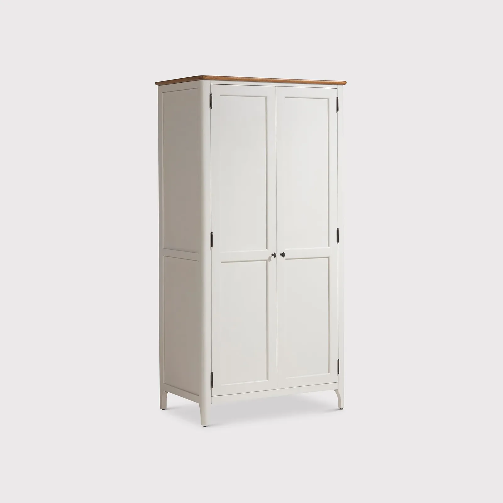Mara Double Wardrobe, White Wood | Barker & Stonehouse