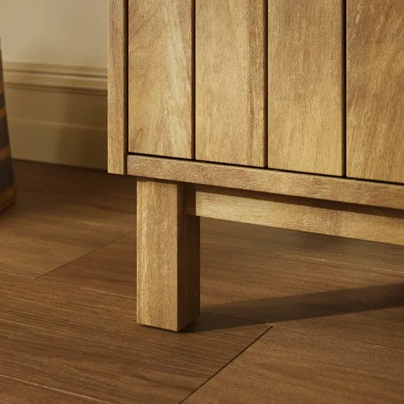 Humphrey 2 Drawer Bedside, Mango Wood Effect 5