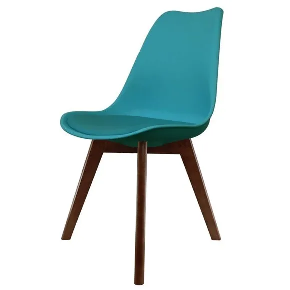 Fusion Living Soho Plastic Dining Chair with Squared Legs 2