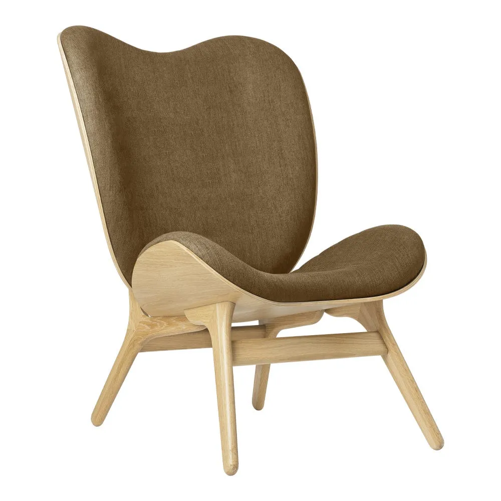 Umage A Conversation Piece Tall Lounge Chair in Oak and Sugar Brown 2