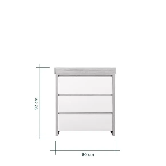 Tutti Bambini Modena 3 Drawer Changing Unit 6