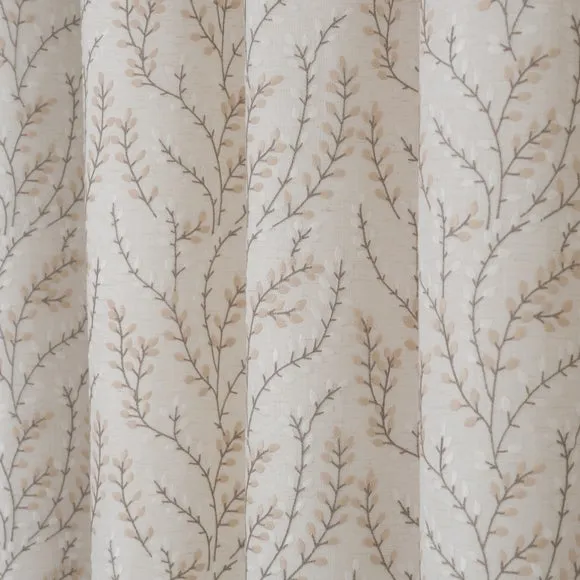 Shimla Embroidered Floral Eyelet Curtains 3