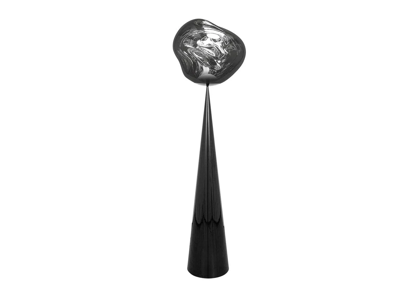 Tom Dixon Melt LED Cone Fat Floor Lamp Chrome 1