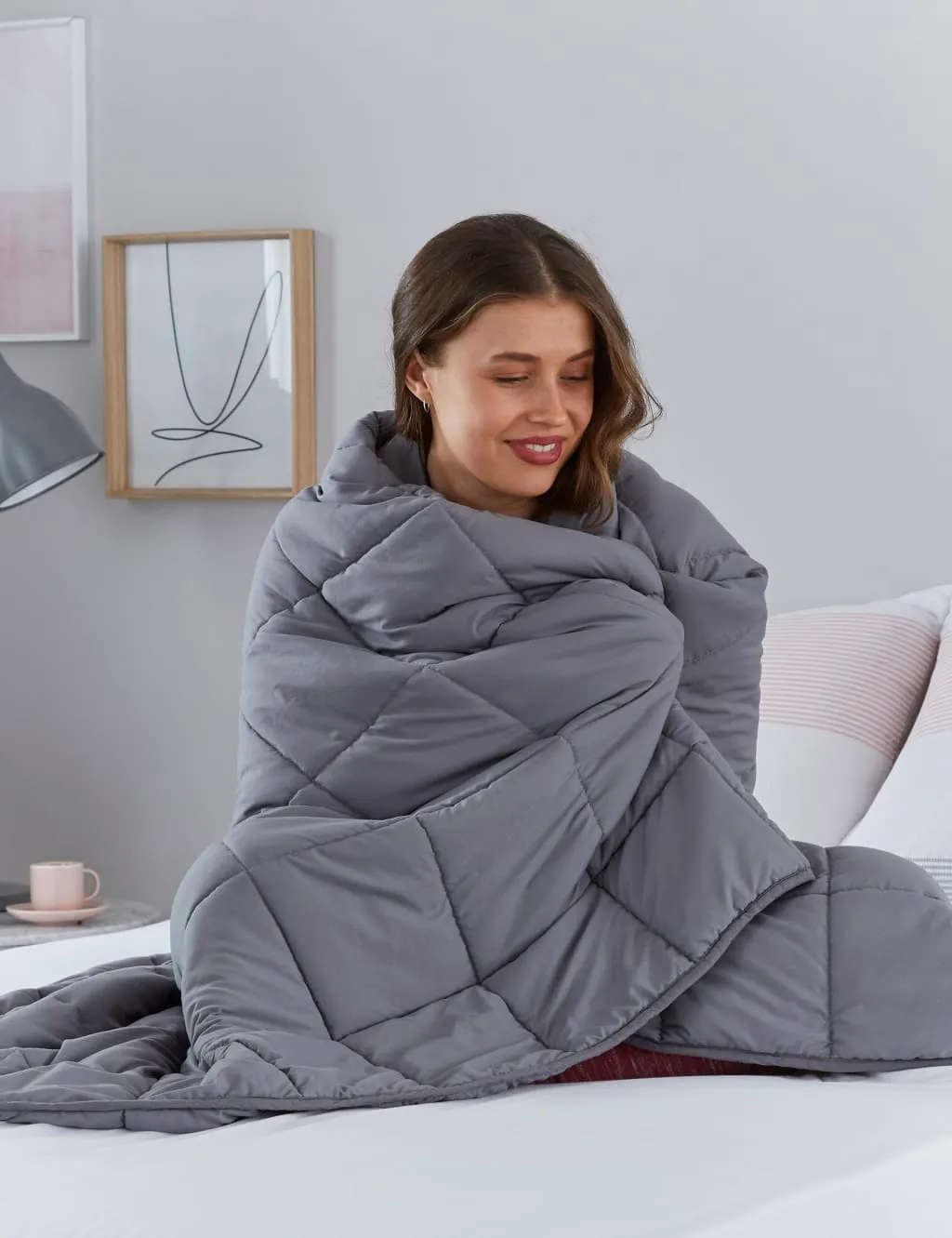 Silentnight Wellbeing 9kg Weighted Blanket Charcoal