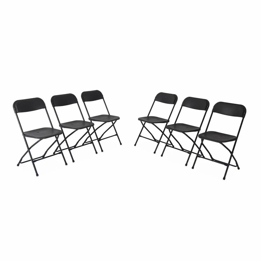 sweeek Set of 6 folding event chairs in Dark Grey 2
