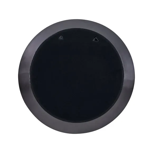 Angled Metal Frame Round Wall Mirror 4