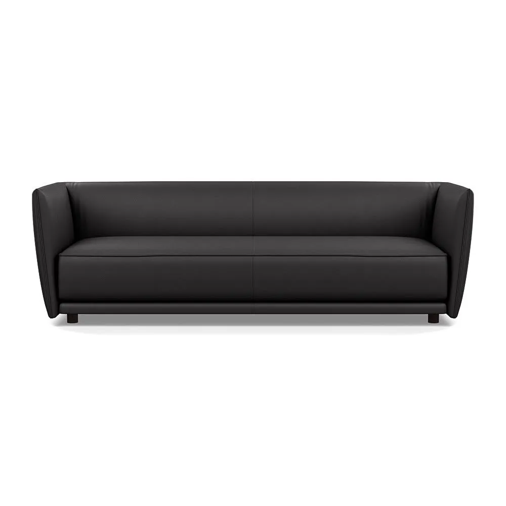 Heal's Valley 4 Seater Sofa Grain Graphite Walnut Stain Feet 1