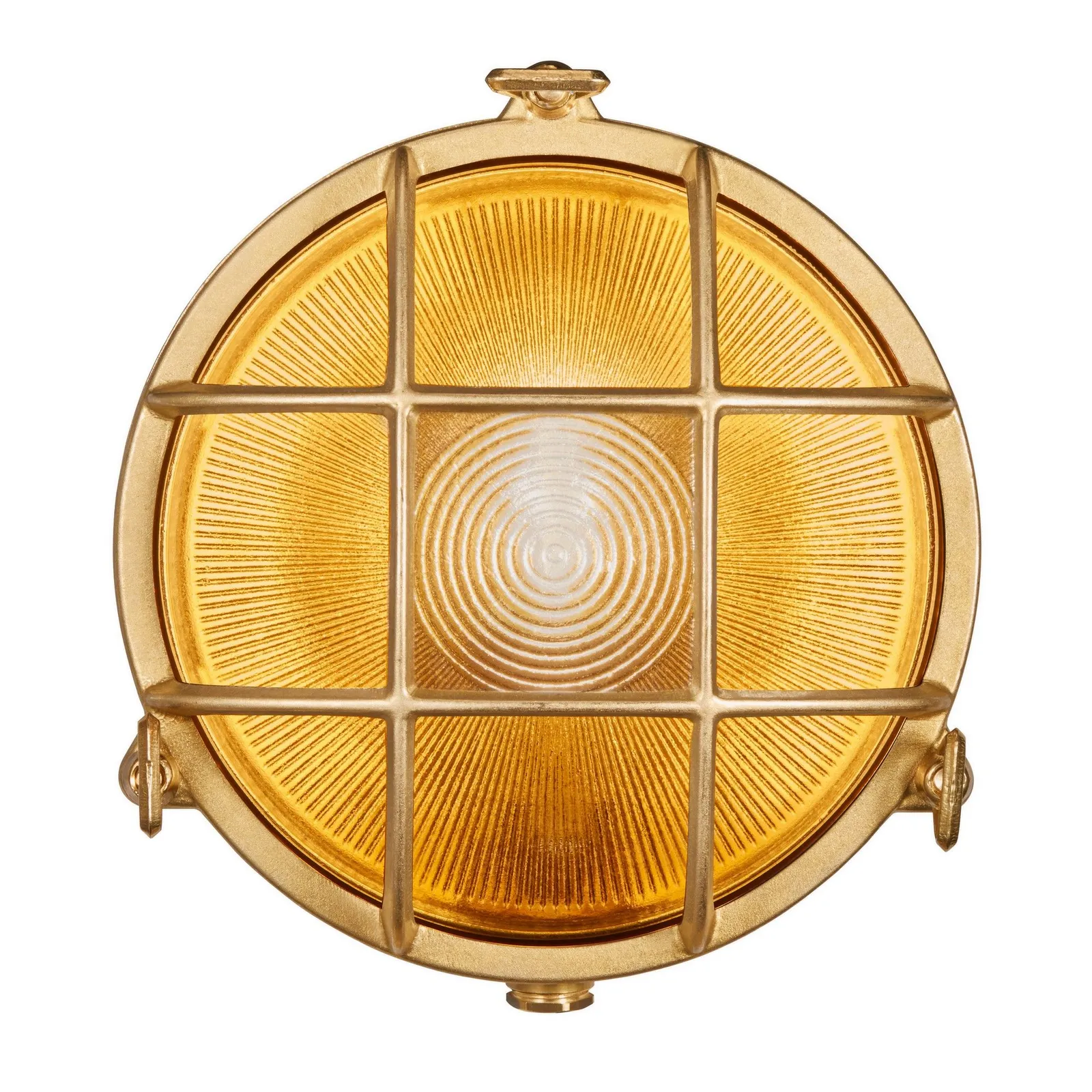 Nordlux Polperro Outdoor Wall Light Brass Brass Garden E27 IP64 Mains in Gold 3