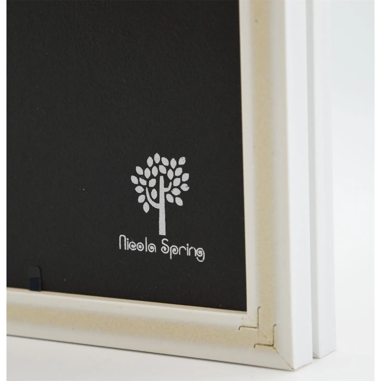 Nicola Spring Folding 2 Photo Frame - 5 x 7" - Black in White 5