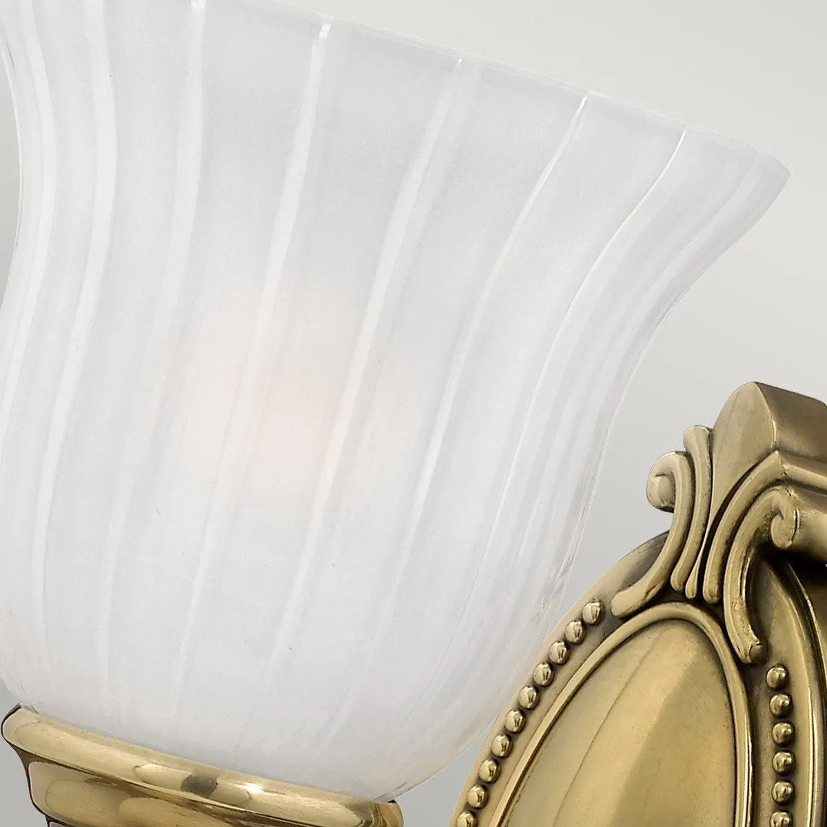 Netlighting Francoise 1 Light Bathroom Wall Light Burnished Brass IP44 G9 in Yellow 3
