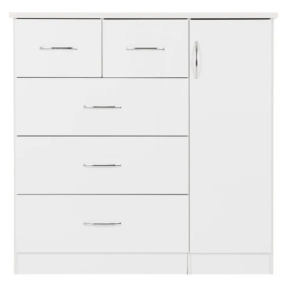 Nevada Small Single 5 Drawer Wardrobe 3