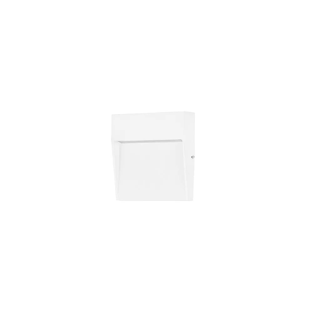 Netlighting Nod Square LED Outdoor Recessed Wall Lamp White Opal 3000K IP65