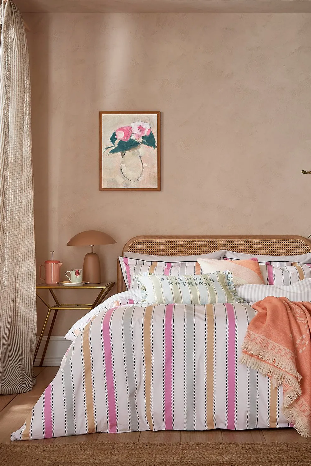 YVONNE ELLEN 'Wobble Stripe' Cotton Duvet Cover Set