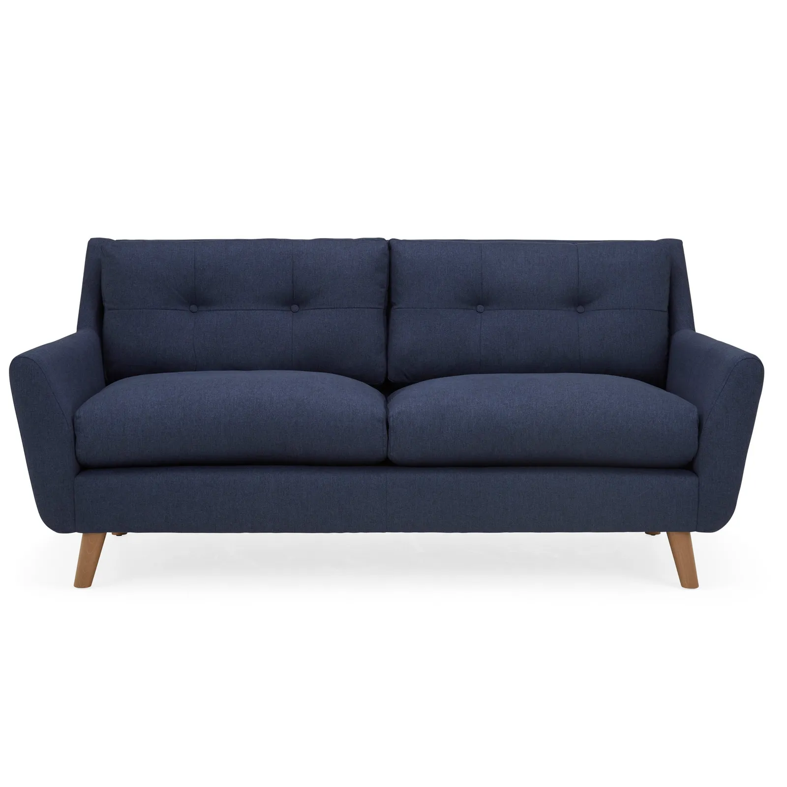 Halston Fabric 3 Seater Sofa Blue