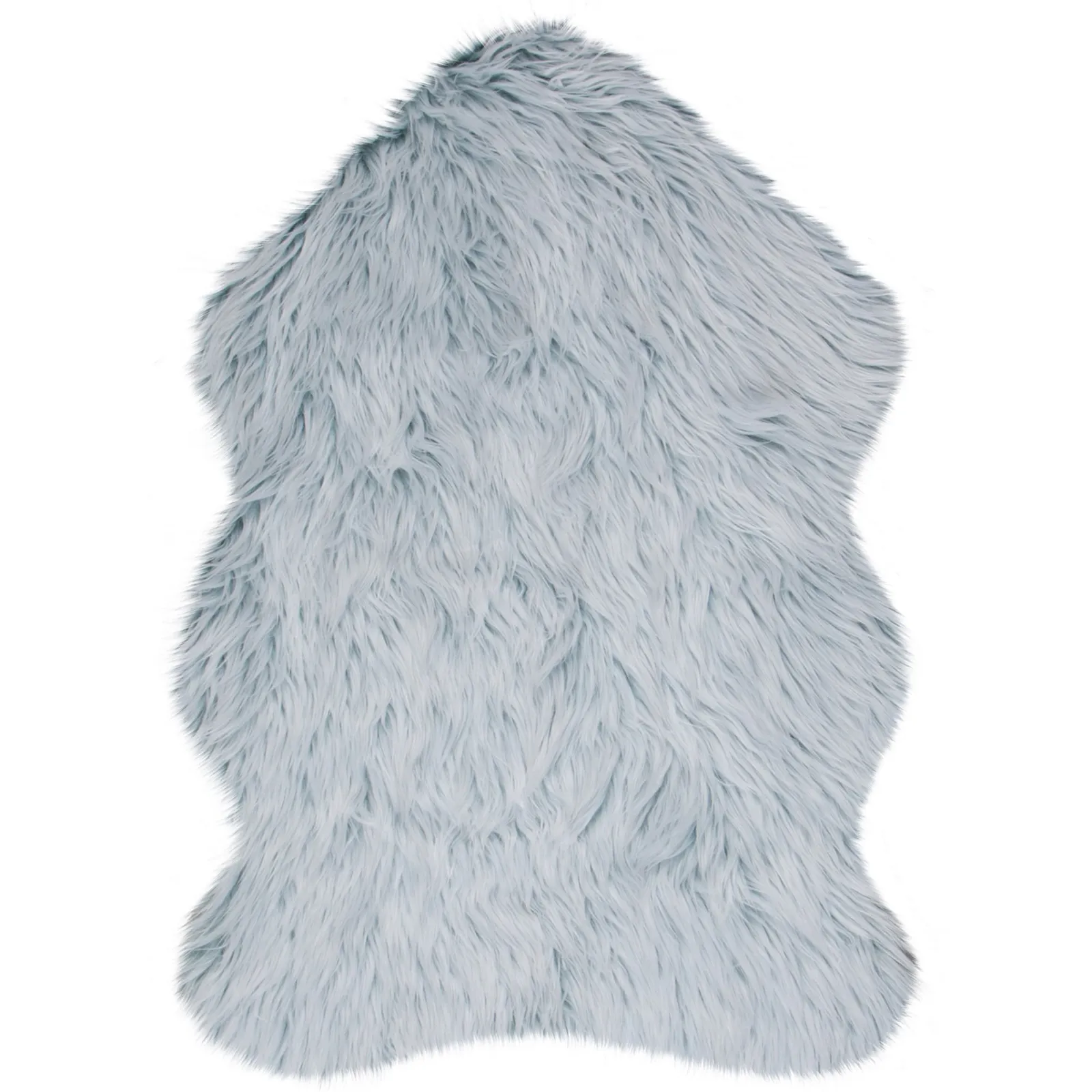 Helsinki Single Pelt Faux Fur Rug Blue