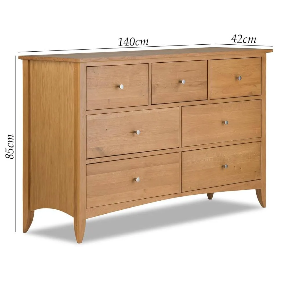 Statement Furniture Edward Hopper 3 Over 4 Chest of Drawers in Brown 4