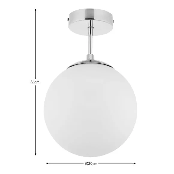 Sfera Bathroom Flush Ceiling Light 5