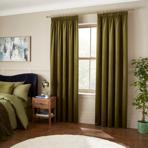 Luxe Velour Pencil Pleat Curtains 2