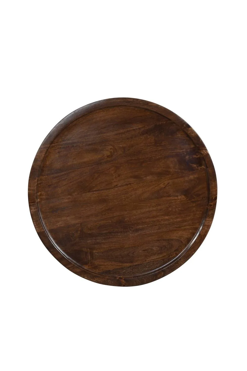 IH Design Dark Mango Wood Round Coffee Table Bathwick in Brown 4