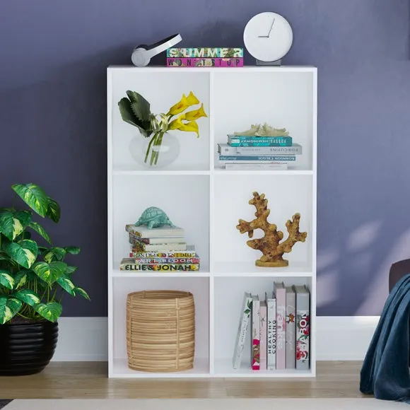 Return - Vida Designs Durham 2x3 Cube Storage Unit, White 3