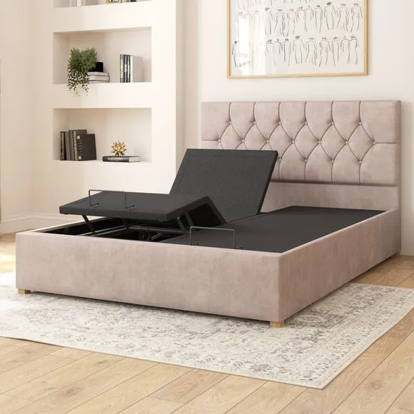 Olivier Plush Velvet Adjustable Bed 3